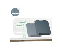 Esselte Leitz Ergo Pegboard desk organizer 2 Haken MDF-Platte white 6549-00-00