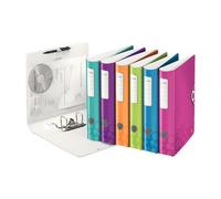 ESSELTE-LEITZ - Leitz Ordner Active Wow, 180 Grad, 60 Mm, Farbig Sortiert Din A4, Runder Rcken, Aus Polyform, Oberflchenstruktur - 5 Stck (1107-00-99)