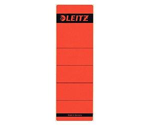 Esselte Leitz Spine Labels Self-Adhesive Paper/Short/Wide/Pack of 10 / Red Pack