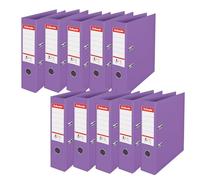 Esselte No.1 628432 - Raccoglitore A4 in polipropilene, capacità 500 fogli, larghezza dorso 75 mm, formato A4 leggero e robusto, per la casa, l'ufficio, l'organizzazione della scrivania, serie