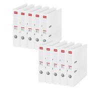Esselte No.1 - Raccoglitore in plastica, formato A4, 50 mm, 10 pezzi, colore: Bianco