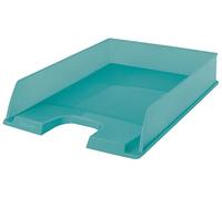 Esselte Organizer / Vassoio Porta Documenti da Scrivania Utile a Riporre Lettere e Riviste in Formato A4, Utilizzabile a Casa e in Ufficio, Gamma Colour'Breeze, 254 mm x 61 mm x 350 mm - Blu