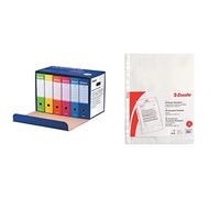 Esselte Oxford Box Confezione da 6 Raccoglitori G85 con Confezione da 50 Buste P