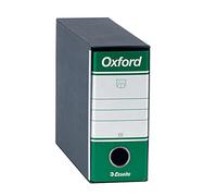 EELTE - Registratore Con Custodia Esselte G81 Oxford Memorandum D8 Cartone Rivestito In Carta Goffrata Verde - 390781180 (conf. 12) - SPEDIZIONE GRATUITA