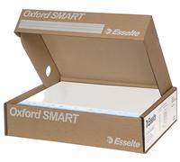 Esselte OXFORD GREEN SMART, 6 Confezioni da 50 Buste a perforazione RICICLATE Deluxe, Formato 22x30, Antiriflesso, con Scatola Multiuso, Adatta a Casa e Ufficio, 397850504