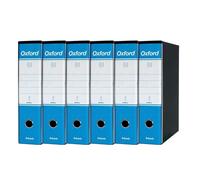 Esselte Oxford Registratore Archivio Dorso 8 cm G-85 Colore Azzuro Conf. da 6