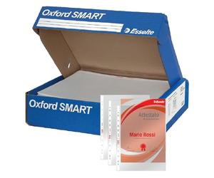 Esselte OXFORD SMART Box 400 Buste perforate raccoglitori A4 PP Antiriflesso