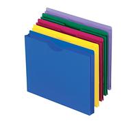 Esselte Pendaflex 50990 - Cartelline Trasparenti in Poliestere, Formato Lettera, Colori Assortiti, 10 per Confezione