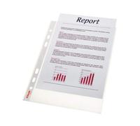 Esselte Quality Punched Pocket, Pack of 100, Holds up to 20 A5 sheets, Transpare
