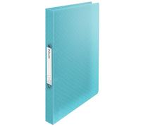 Esselte Raccoglitore a 2 Anelli con Copertina Morbida, Capacità di 140 Fogli in Formato A4, Utilizzabile a Casa e in Ufficio, Gamma Colour'Breeze, Motivo in Rilievo, Dorso da 25 mm - Blu