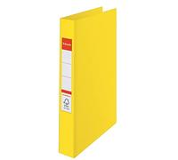 Esselte Raccoglitore a 4 anelli, Formato A4, Dorso 4.2 cm, Cartone rivestito in PP, Giallo VIVIDA, VIVIDA, 14458