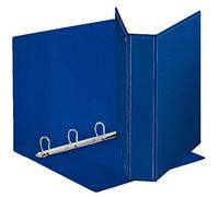 Esselte Raccoglitore a Display in PP Personalizzabile (3 tasche) Anelli 4- 50 - a D - Formato Maxi - Blu - 394754500
