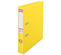 Esselte Raccoglitore a Leva Formato A4, Giallo, in Plastica con Dorso da 5 cm, C