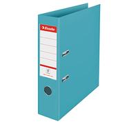 Esselte Raccoglitore con Meccanismo a Leva, Contiene fino a 500 Fogli in Formato A4, Utilizzabile a Casa e in Ufficio, Gamma Colour'Breeze, Motivo in Rilievo, Dorso da 75 mm - Blu