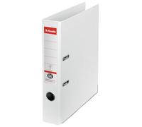 Esselte Raccoglitore con Meccanismo a Leva, Zero Emissioni di CO2, Cartone Riciclato al 100%, Cartelle A4, Dorso da 50 cm, Bianco, 627577