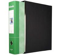 Esselte Raccoglitore Essentials con meccanismo a leva e con custodia, Formato Protocollo, Cartone, Dorso 5 cm, Verde, Confezione da 8
