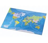 Esselte - Rivestimento da piano scrivania, motivo: mappa del mondo, multicolore