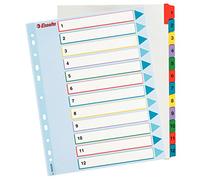 ESSELTE Rubrica MYLAR numerica 1-12 con indice riscrivibile - f.to A4 MAXI - 100209