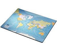 Esselte - Sottomano da scrivania con mappa del mondo, 40 x 63,5 cm