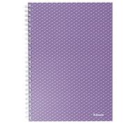 Esselte Taccuino a Quadretti in Formato A5, 80 fogli / 160 pagine, Rilegatura a Filo, Carta Certificata FSC da 80 g/m²,Utilizzabile a Casa e in Ufficio, Gamma Colour'Breeze - Lavanda