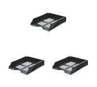 Esselte Transit Vaschetta Portacorrispondenza - Nero - 15657 (Confezione da 3)