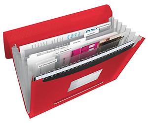 ESSELTE VIVIDA Archivio a soffietto 6 scomparti - Rosso VIVIDA - 624016