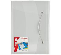 ESSELTE VIVIDA Cartella a 3 lembi con elastico PPL - dim. 23,4 x 32 cm - Cap. 150 fogli - Bianco VIVIDA - 624044