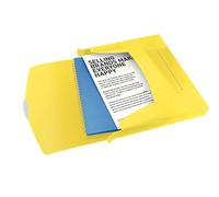 ESSELTE VIVIDA Cartella progetti PPL 33 x 25 cm - Cap. 350 fogli - Giallo VIVIDA - 624052