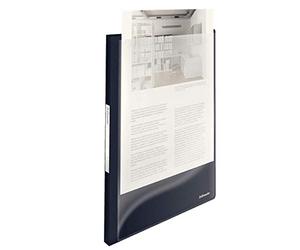 ESSELTE VIVIDA Portalistino con copertina personalizzabile - PPL 20 buste - Nero VIVIDA - 624010