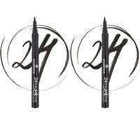 essence 24ever Ink Liner, Eyeliner Waterproof, 01 Intense Black, 1,2 ml (Confezione da 2)
