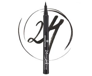 essence 24ever Ink Liner, Eyeliner Waterproof, 01 Intense Black, 1,2 ml | Pennello Extra Sottile per Una Linea Perfetta, dal Colore Intenso Resistente all’Acqua, Finish Opaco