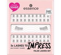 essence - 3x LASHES TO IMPRESS set ciglia finte Ciglia finte 1 pieces female