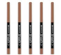 Essence 8h Matte Comfort Lipliner, N. 16, Marrone, Risultato Immediato, Opaco, Vegano, Senza Conservanti, Parabeni e Particelle di Microplastica, Confezione da 5 (5 x 0,3 g)