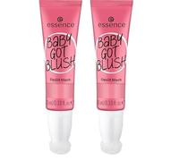 Essence Baby GOT BLUSH - Fard liquido, n. 10, colore rosa, risultato espresso, ad asciugatura rapida, naturale, vegano, privo di parabeni e di particelle di microplastica, confezione da 20 ml