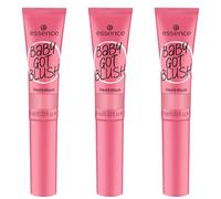 Essence Baby GOT BLUSH Liquid blush, blush, n. 10, rosa, risultato espresso, ad asciugatura rapida, naturale, vegano, senza parabeni, senza particelle di microplastica, confezione da 3 (3 x 10 ml)