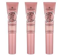 Essence Baby GOT Glow Liquid highlighter, n. 20, viola, definendo, risultato espresso, facile da rimuovere, lucido, vegano, senza parabeni, senza microplastica, confezione da 3 (3 x 10 ml)