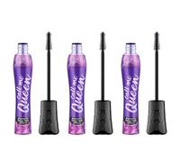essence call me Queen dramatic false lash effect mascara, nero, volumizzante, definitivo, allungante, vegano, senza particelle di microplastica, senza nanoparticelle, senza profumo, confezione da 3 (3