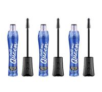 essence call me Queen dramatic false lash effect mascara waterproof, nero, lunga durata, volumizzante, vegano, impermeabile, senza particelle di microplastica, senza nanoparticelle, confezione da 3 (3