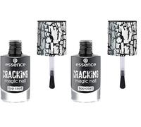 Essence Cosmetics CRACKING Top coat per unghie magico, risultato istantaneo, opaca, 8 ml (Confezione da 2)