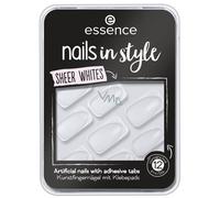 Essence Cosmetics In Style 11 Sheer Whites 12 pezzi - Unghie Artificiali