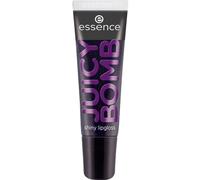 essence cosmetics JUICY BOMB lucidalabbra, n. 13, nero, lucido, brillante, vegano, senza parabeni, senza particelle di microplastica, senza nanoparticelle, confezione da 10 ml