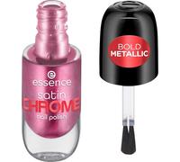 Essence Cosmetics Satin Chrome Smalto Unghie, Coprenza, Risultato Immediato, Ultra Pigmentato, Metallica, 8 ml