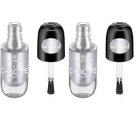 Essence Cosmetics Satin Chrome Smalto Unghie, Coprenza, Risultato Immediato, Ultra Pigmentato, Metallica, 8 ml (Confezione da 2)