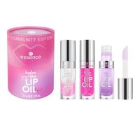Essence Cosmetics trio hydra kiss OLIO LABBRA, con oli, lucida, rugiadosa, brillantinata, 12 ml