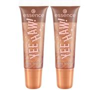 Essence Cosmetics YEE HAW! lucidalabbra, risultato istantaneo, lucida, brillante, 10 ml (Confezione da 2)