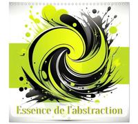Essence de l'abstraction - Calendario da parete quadrato 2027, 30 x 30 cm, doppio calendario con una pagina per prendere appunti