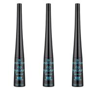 essence dip eyeliner waterproof 24h long-lasting, n. 01, nero, lunga durata, definendo, altamente pigmentato, vegano, impermeabile, senza particelle di microplastica, senza profumo, confezione da 3 (3