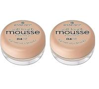 essence Ess. Soft Touch Maquillaje En Mousse 04, Cranberry, Naturale, 16 Grammo (Confezione da 2)