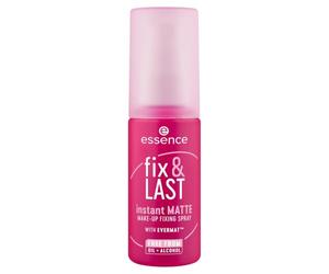 essence fix & LAST instant MATTE MAKE-UP FIXING SPRAY, 50 ml | Spray Fissante per il Make-up, Look Matte Impeccabile, Testina di Erogazione Migliorata, Distribuzione Uniforme, Finish Matte