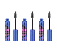 essence get BIG! lashes VOLUME BOOST WATERPROOF mascara, Nero, a lunga tenuta, volumizzante, curvante, vegan, waterproof, senza particelle microplastiche, privo di nanoparticelle, confezione da 3